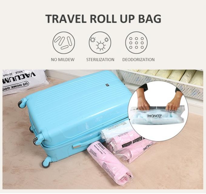 اليد الضغط سفر حقيبة تخزين الفراغ لفة فوق حقيبة الفراغ الفضاء 0