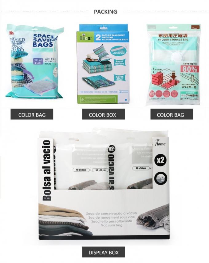 اليد الضغط سفر حقيبة تخزين الفراغ لفة فوق حقيبة الفراغ الفضاء 7