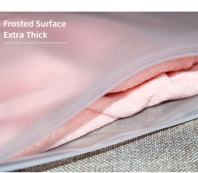 طباعة مخصصة أكياس بلاستيكية قابلة لإعادة الإغلاق صديقة للبيئة مع مقبض من أجل الملابس 7