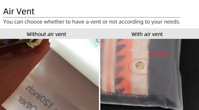 طباعة مخصصة أكياس بلاستيكية قابلة لإعادة الإغلاق صديقة للبيئة مع مقبض من أجل الملابس 6