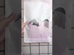 غلاف ورق زجاجي مع مقبض للتعبئة والتسوق