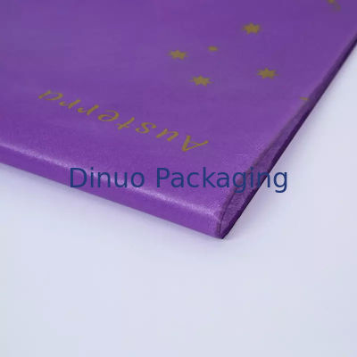 50 × 70 سم الذهب ختم فاخر ورق تغليف المناديل الورقية صديقة للبيئة شعار مخصص