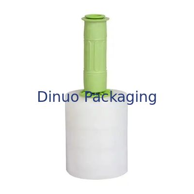 الفيلم الأبيض القابل للتخصيص من LLDPE الممتد والمتقلص المصمم بمقبض بلاستيكي