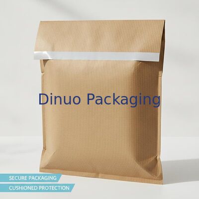 Protective And Cushioned Paper Padded Mailer Strong Adhesive Strip Designed For Secure Packaging And Shipping Protection