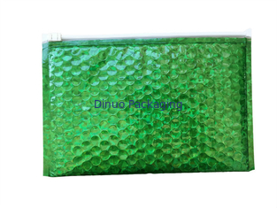أكياس فقاعة ماء سحاب / الأخضر المجسم لامع الثلاثية الأبعاد 300x250mm Ziplock احباط بريدية