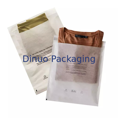 الجملة حقيبة الملابس الصديقة للبيئة الشحن كيس مغلف مخصص كيس ورقي المعاد تدويره تطبيق صريح