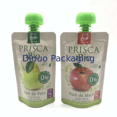 أكياس الحقيبة ذات الفوهة القائمة المصنوعة من البلاستيك السائل المعاد تدويره والقابلة لإعادة التعبئة