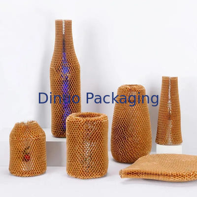 القابلة لإعادة التدوير مخصص مبطن قرص العسل التفاف ورقة كرافت ورقة التعبئة الأكمام