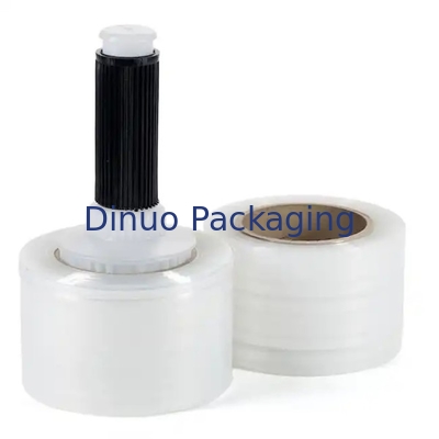 فيلم التمدد والانكماش الأحمر من LLDPE 0.012mm مصمم مع مقبض بلاستيكي