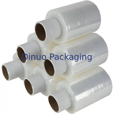 فيلم التمدد والانكماش الأحمر من LLDPE 0.012mm مصمم مع مقبض بلاستيكي