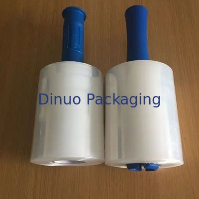 الفيلم الأبيض القابل للتخصيص من LLDPE الممتد والمتقلص المصمم بمقبض بلاستيكي