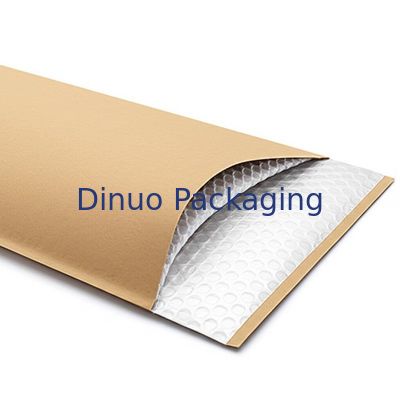 Customized Logo Accepted Kraft Bubble Mailers with 3-4mm Thickness and Poly Bubble Inside Material