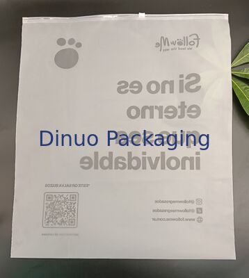 مقاوم للماء مضاد للغبار الختم الآمن ثنائي الجانب المتجمد حقيبة سحب CPE مع شعار مخصص قابلة لإعادة الاستخدام دائمة