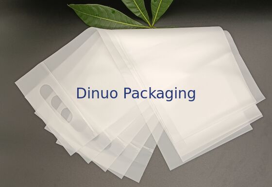 أكياس بسحاب قابلة لإعادة الإغلاق من مادة CPE المتينة والمقاومة للرطوبة مع مقبض للطعام والأشياء الصغيرة