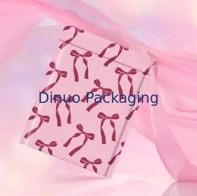 Pink Bow Design Pack Bubble Mailing Bag Waterproof Tear Resistant Padded Envelopes for Small Business Shipping