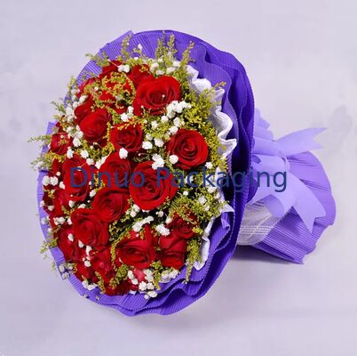 ألوان متنوعة منتج الزهور ورق الشريط طقوس ورق الحرفية الشريط الناعمة للفراولة الزهرة حزمة الهدايا