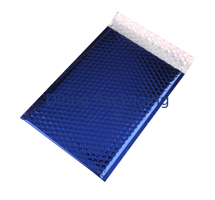 مغلفات فقاعة معدنية مقاومة للماء الأزرق مبطن مغلفات 8.5 "X14.5" # 3
