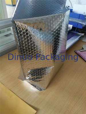 حجم كبير انهض بريدية فقاعة معدنية الفضة 145x210mm # C رقائق الألومنيوم مقاومة التجاعيد