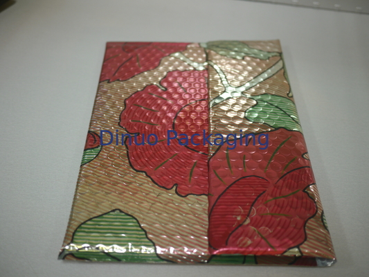 تصطف أكياس فقاعة معدنية مطبوعة ملونة الحجم 1 / 7.25 "X12" بريدية فقاعة عطلة
