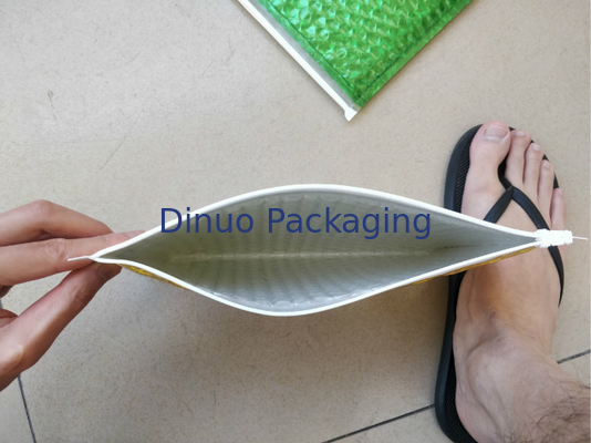 أكياس فقاعة ماء سحاب / الأخضر المجسم لامع الثلاثية الأبعاد 300x250mm Ziplock احباط بريدية