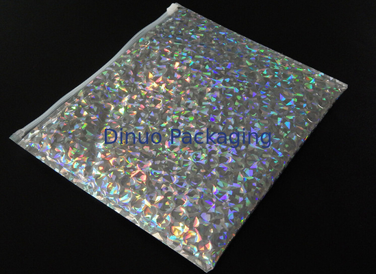 مغلف فقاعة مغلف فقاعة لامعة 220x160mm مع حقيبة سستة فقاعة فقاعة مستحضرات التجميل