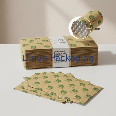 3MM حزمة من 100 طراز شعار مخصص غلاف تغليف وقائي صديق للبيئة